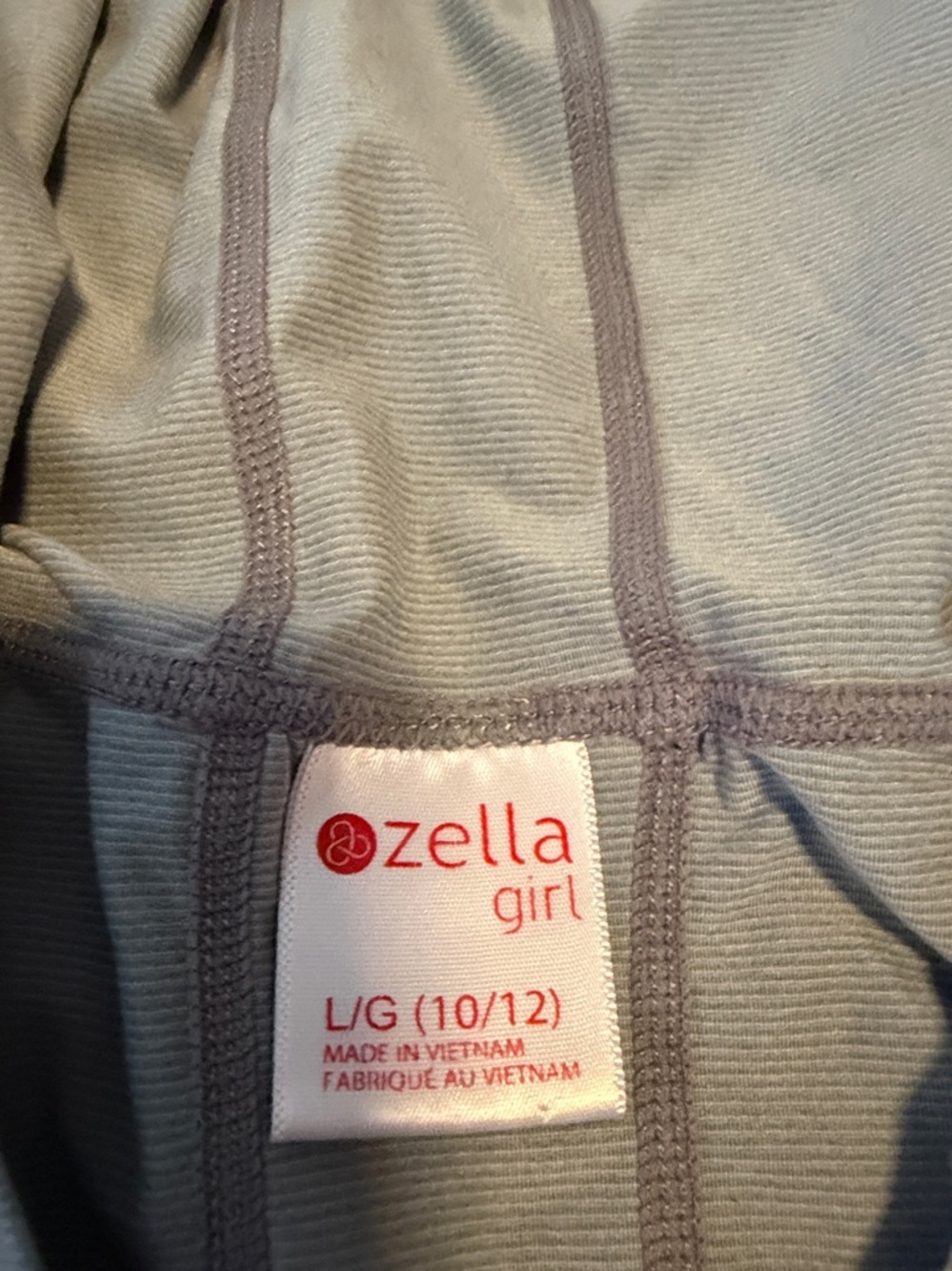 Zella Girl Light Gray Hooded Pullover - Picture 2 of 8